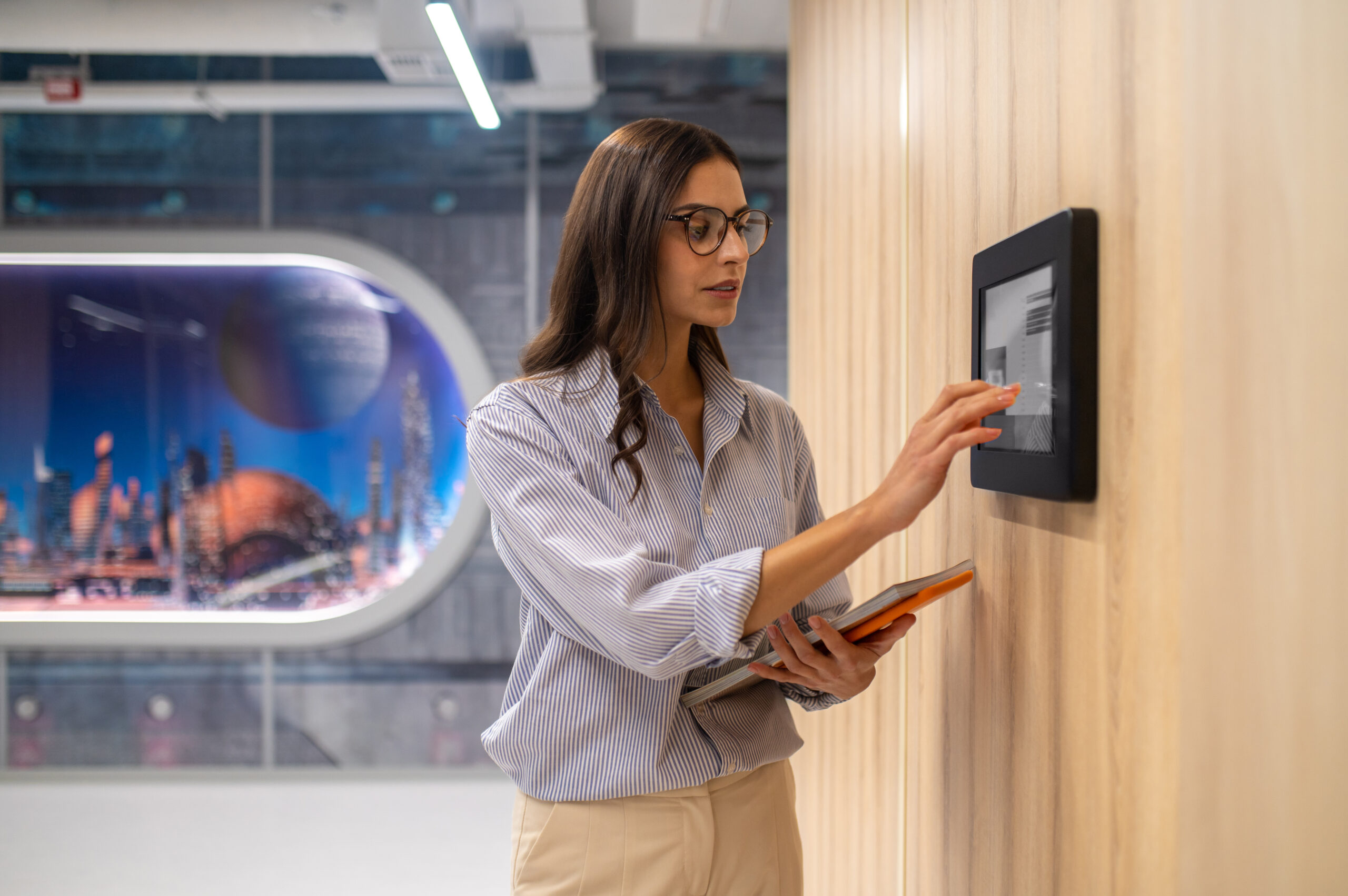 access-control-panel-office-corridor-vancouver